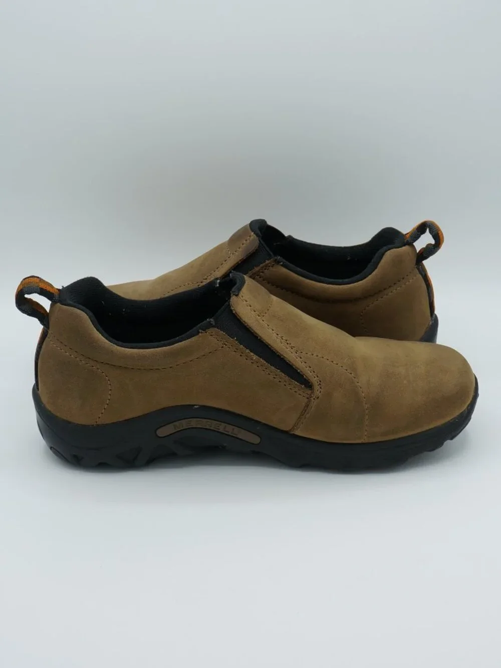 Merrell Jungle Moc Kids Size 4 Brown Suede Slip-On Shoes J95625